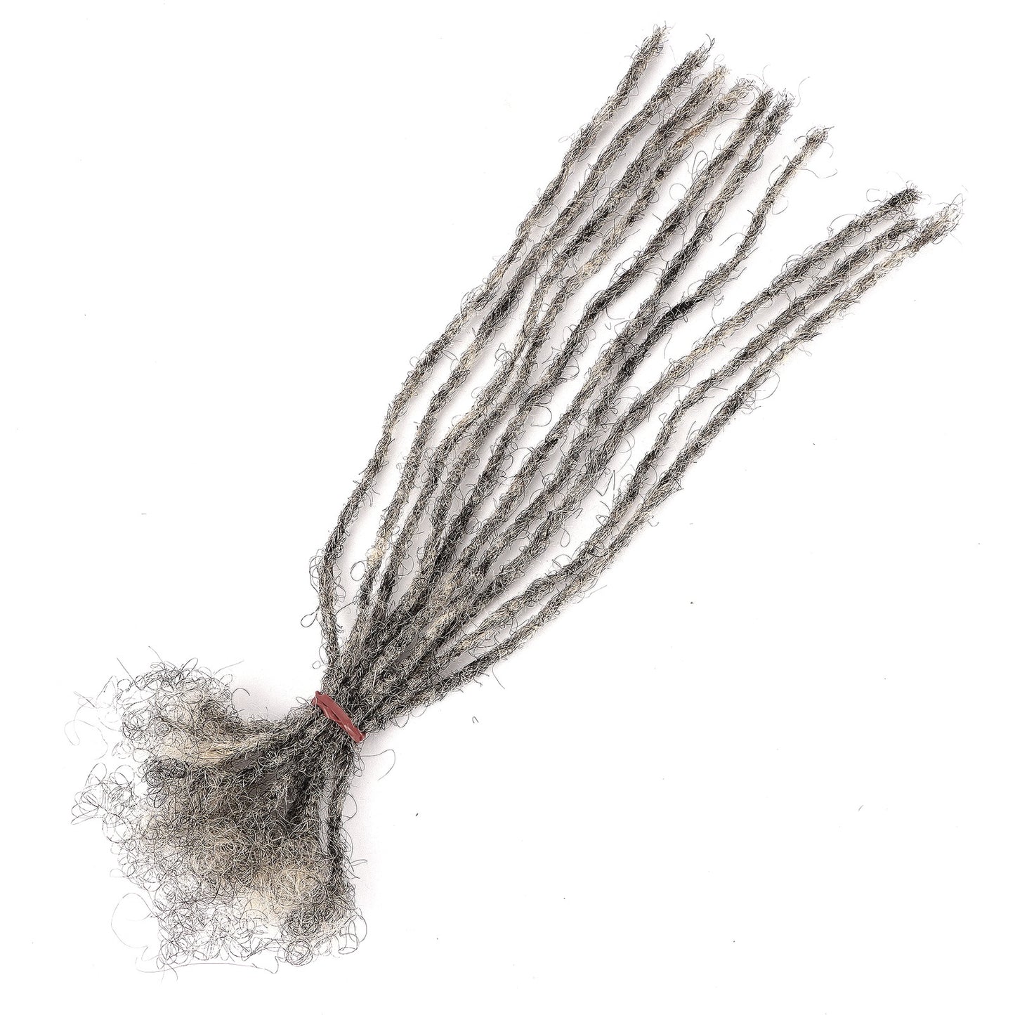 Microloc extensions Salt And Pepper loc Extensions Size 0.2cm  100% Human hair 10 Locs Per Bundle