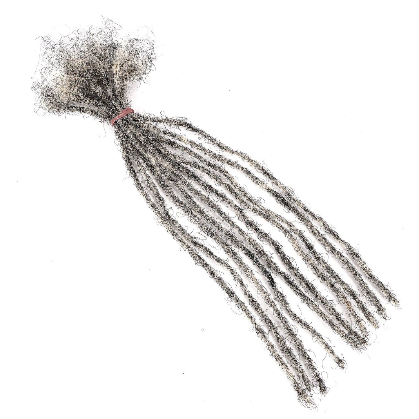 Microloc extensions Salt And Pepper loc Extensions Size 0.2cm  100% Human hair 10 Locs Per Bundle