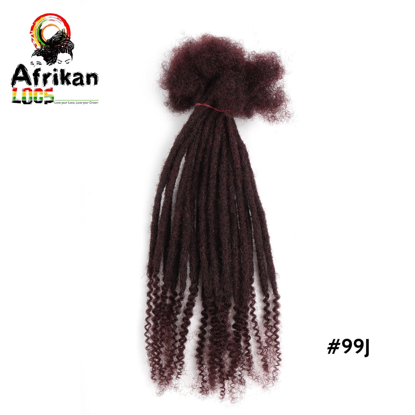 100% Godess Curly Tips Dreadloc Extensions Human Hair Dreadlocs 70 Locs Per Bundle Natural Textured Coil Tip Loc Extensions