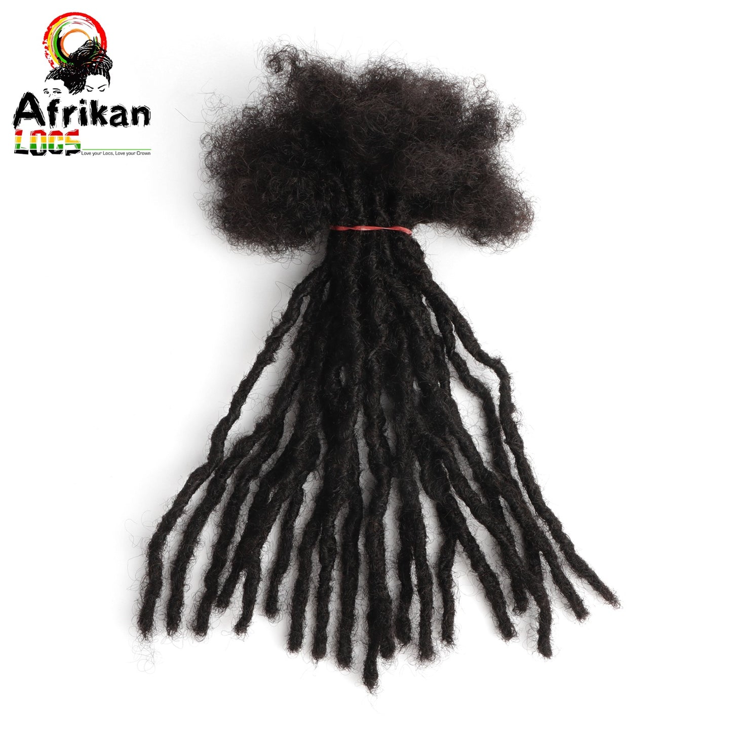 Interloc Dreadloc Extensions 100% Human Hair Interlocked locs Natural Looking Locs 10 locs Per Bundle Textured Intalocs Dreadloc Extensions