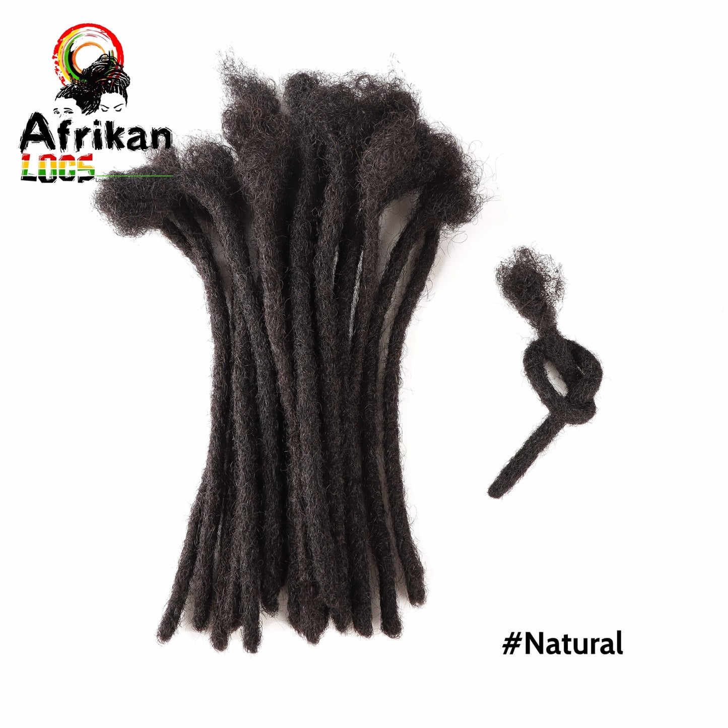Human Hair Dreadloc Extensions For Sale Bestseller 10 locs per Bundle 100%  Human hair Loc Extensions Permanent locs Natural Looking locs