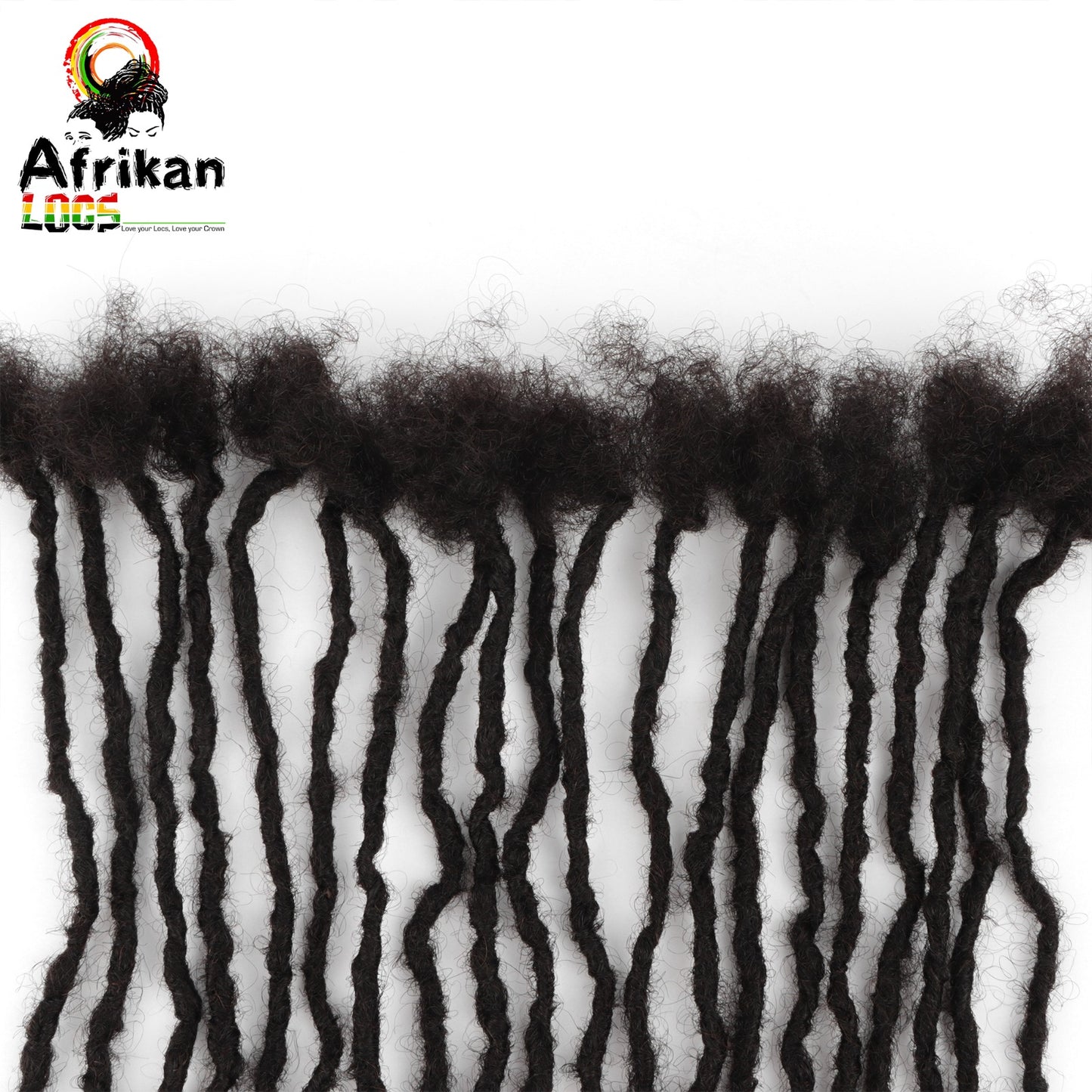 Interloc Dreadloc Extensions 100% Human Hair Interlocked locs Natural Looking Locs 10 locs Per Bundle Textured Intalocs Dreadloc Extensions