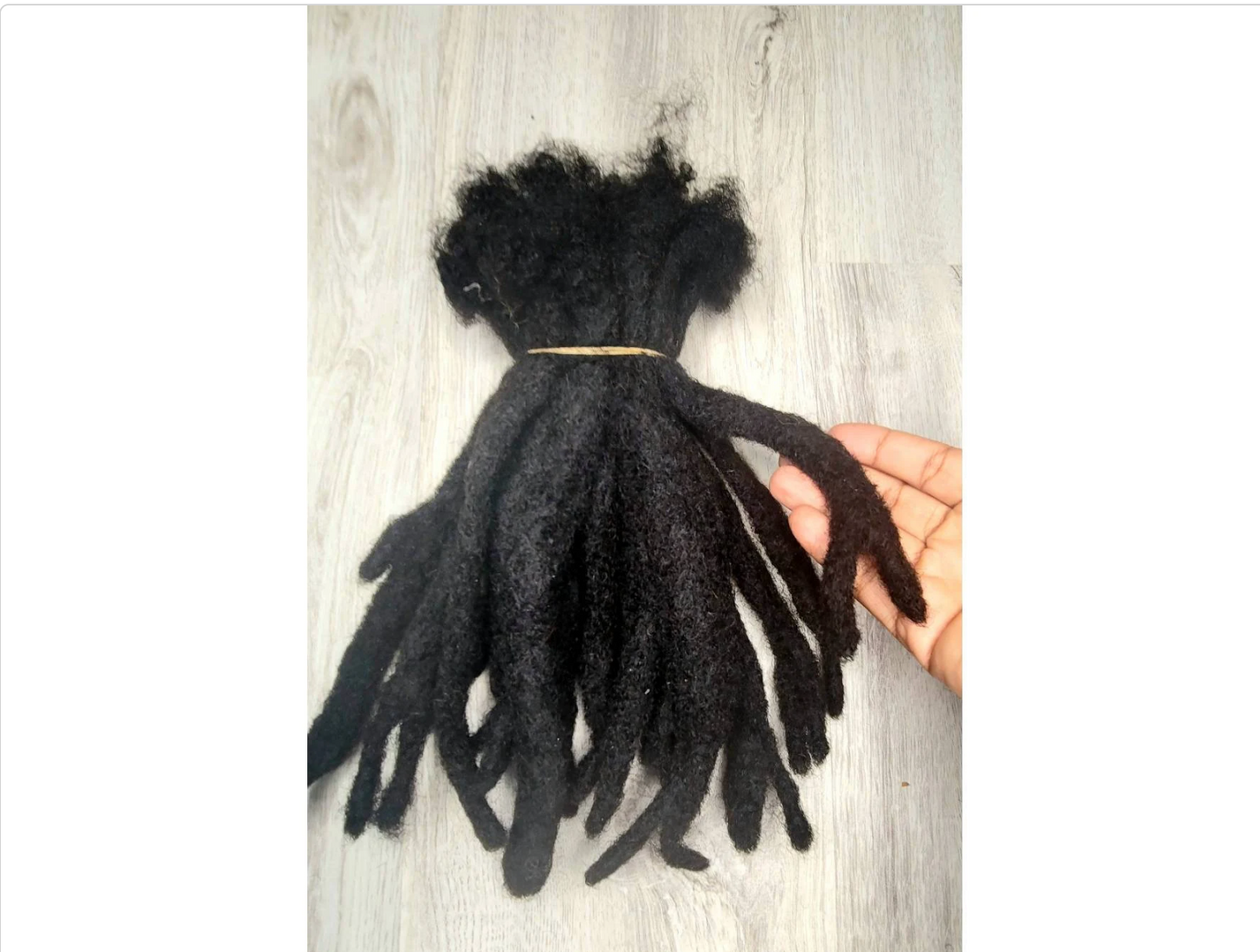 Congo fingers  Marley Rasta Wiclocs Freeform Medusa Extensions 10 locs Per Bundle Big Wick Light Weight Dreadlock Extension