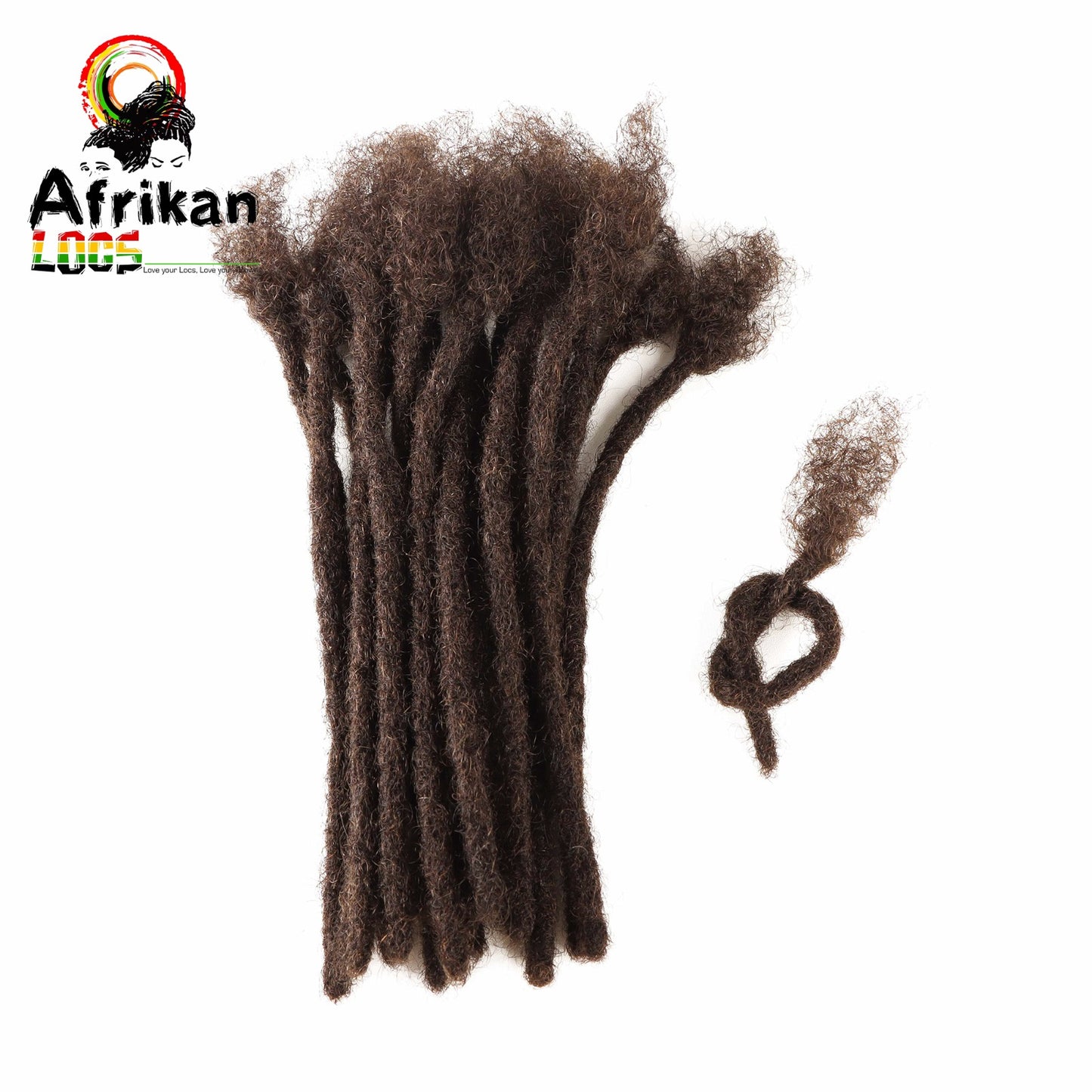 Human Hair Dreadloc Extensions For Sale Bestseller 10 locs per Bundle 100%  Human hair Loc Extensions Permanent locs Natural Looking locs