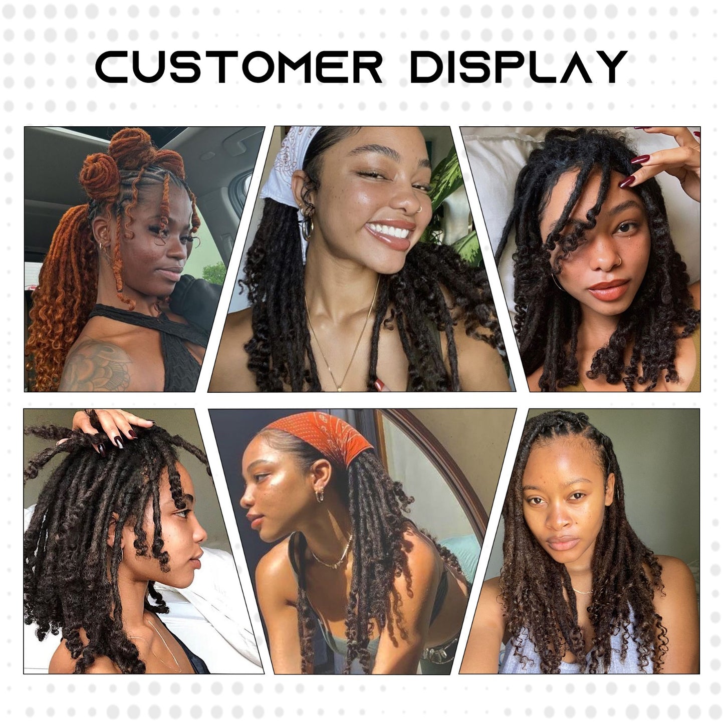 Human Hair Dreadloc Extensions For Sale Bestseller 10 locs per Bundle 100%  Human hair Loc Extensions Permanent locs Natural Looking locs