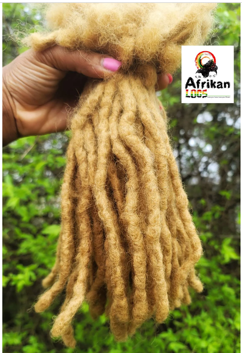 Interloc Dreadloc Extensions 100% Human Hair Interlocked locs Natural Looking Locs 10 locs Per Bundle Textured Intalocs Dreadloc Extensions