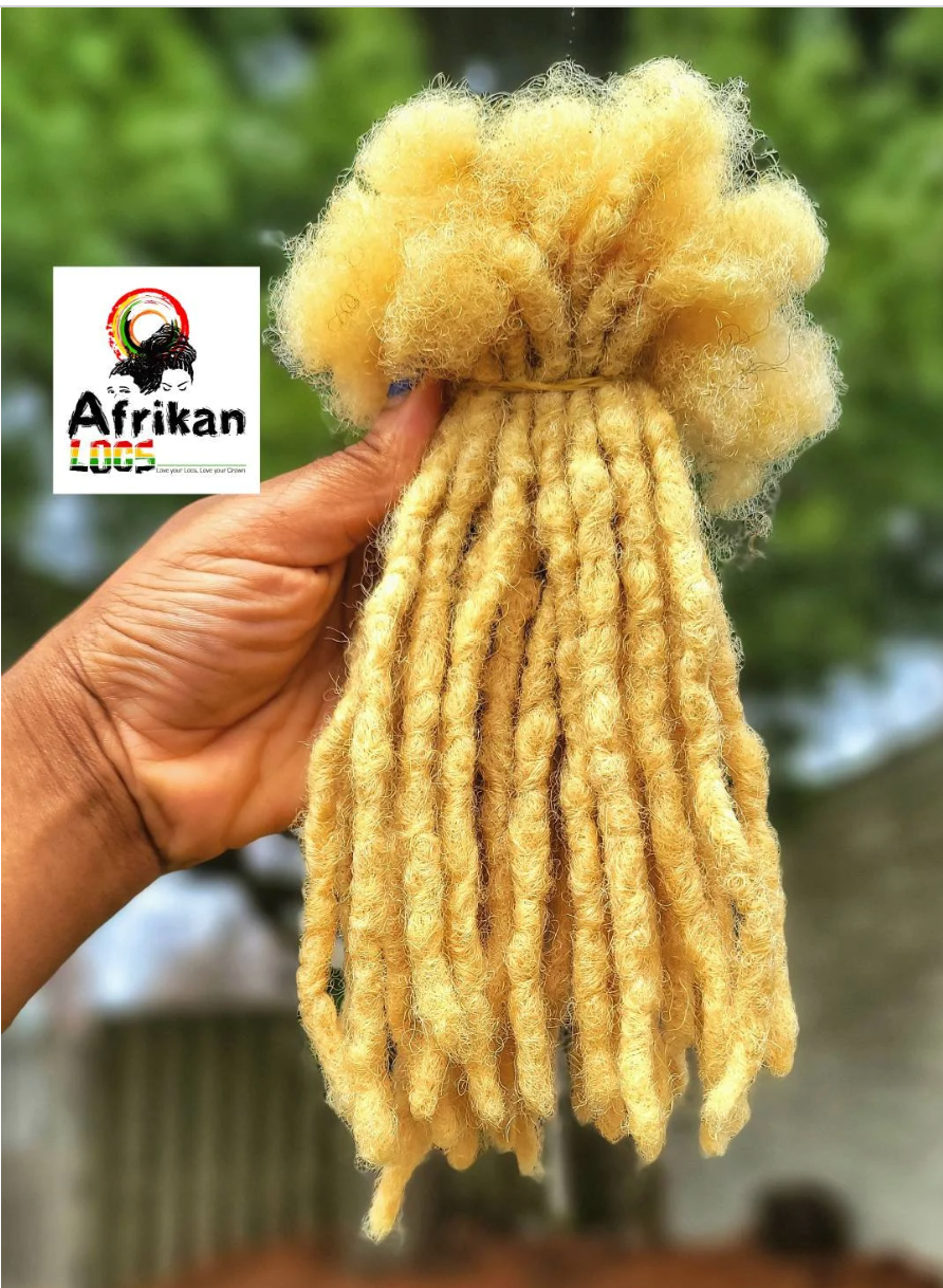 Interloc Dreadloc Extensions 100% Human Hair Interlocked locs Natural Looking Locs 10 locs Per Bundle Textured Intalocs Dreadloc Extensions