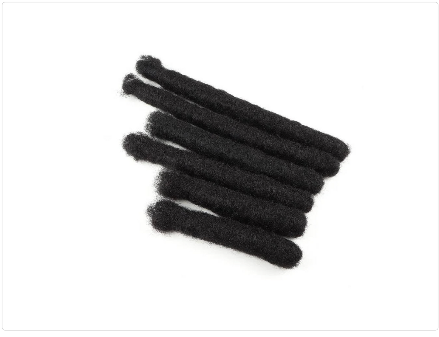 100% Human Hair Wick loc Extensions, Freeform Medusa Extensions, Thick Locs, Large Locs  Dreadlock Extension 10 Locs Per Bundle