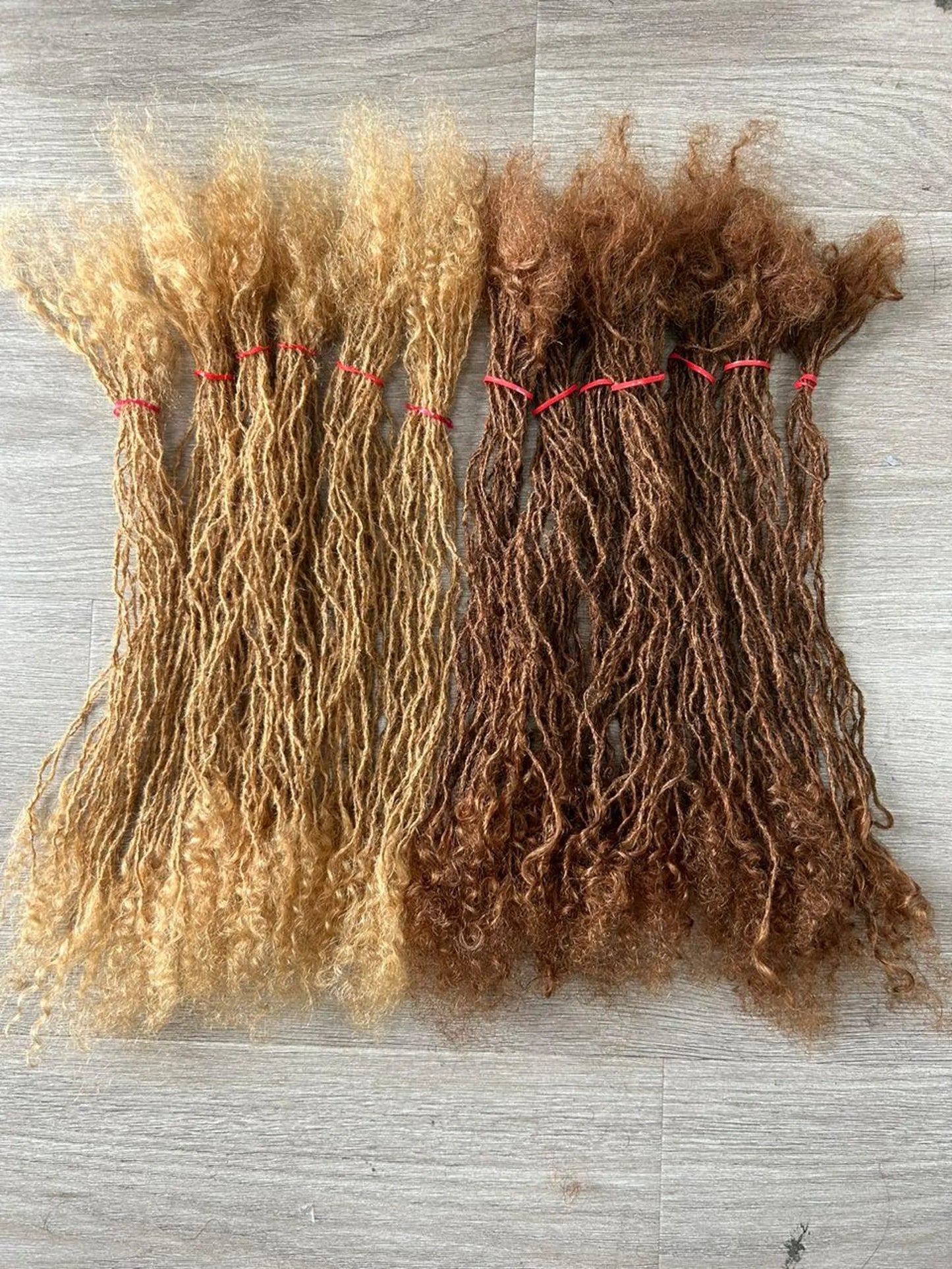 Microloc Interloc Human Hair Curly Loc Extensions 10-400 locs Per Bundle Size 0.2cm and 0.1cm