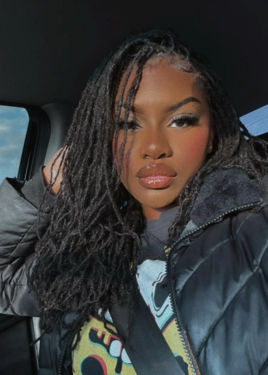 Textured Interloc Human Hair Dreadloc Extensions 50 Locs Per Bundle in Sizes 0.4cm -0.8cm 100% Human Hair Loc Extensions