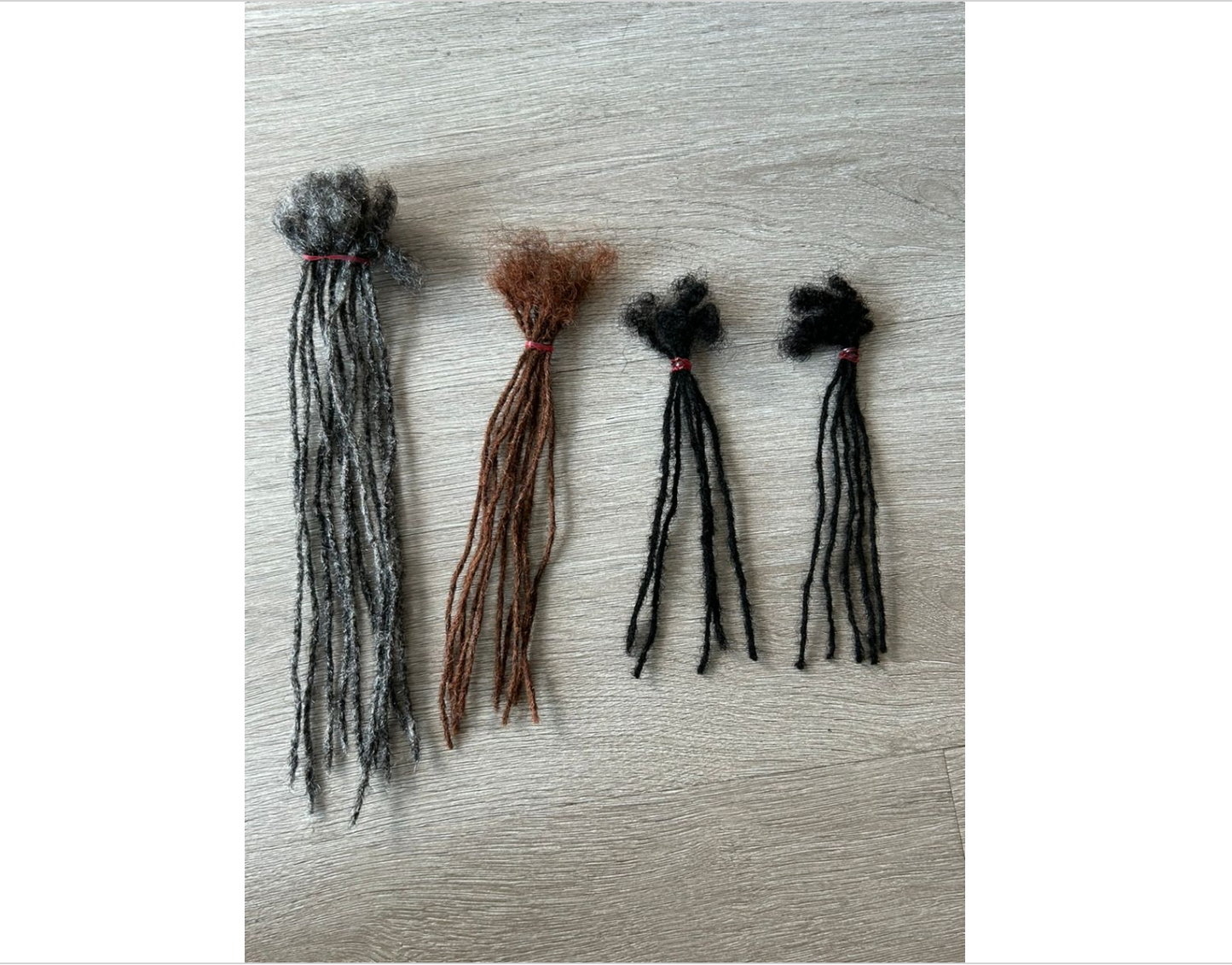 Microloc extensions Salt And Pepper loc Extensions Size 0.2cm  100% Human hair 10 Locs Per Bundle